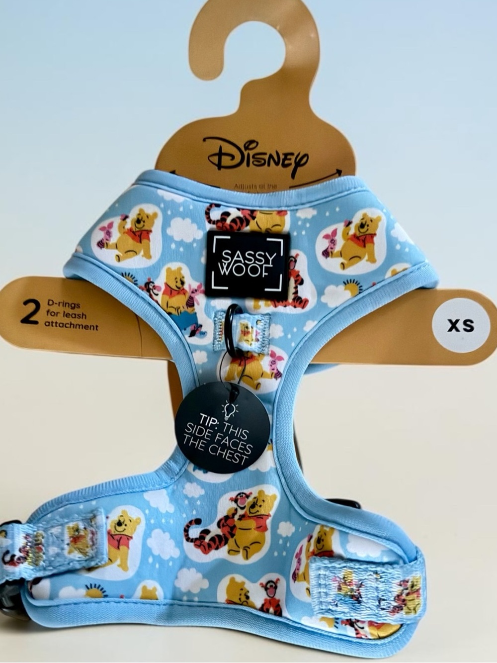 Sassy Woof Disney Winnie Pooh & Tigger Adjustable Dog Harness XS NWT